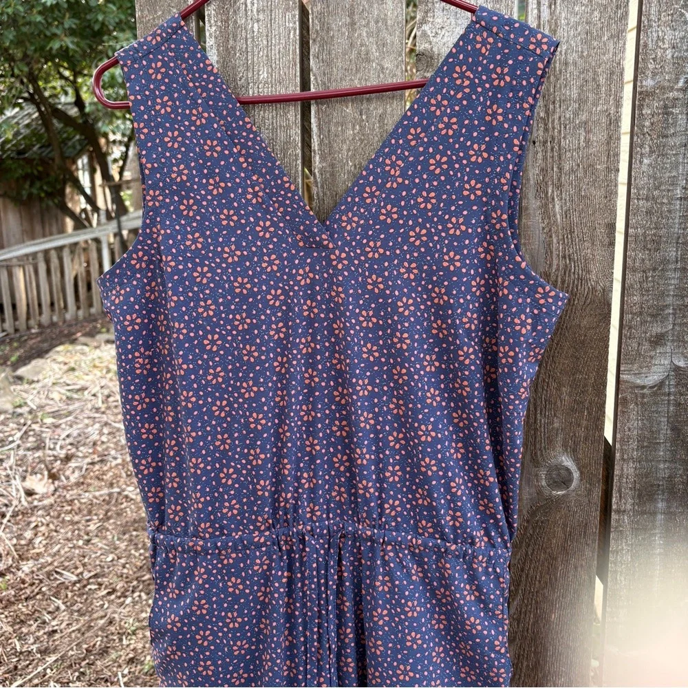 Toad&Co Sunkissed Liv SL Jumpsuit In Blue & Orange Sz M - Picture 4 of 15